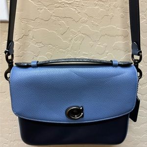 Coach Millie Crossbody Color block style. Black, French blue. Gently used once.